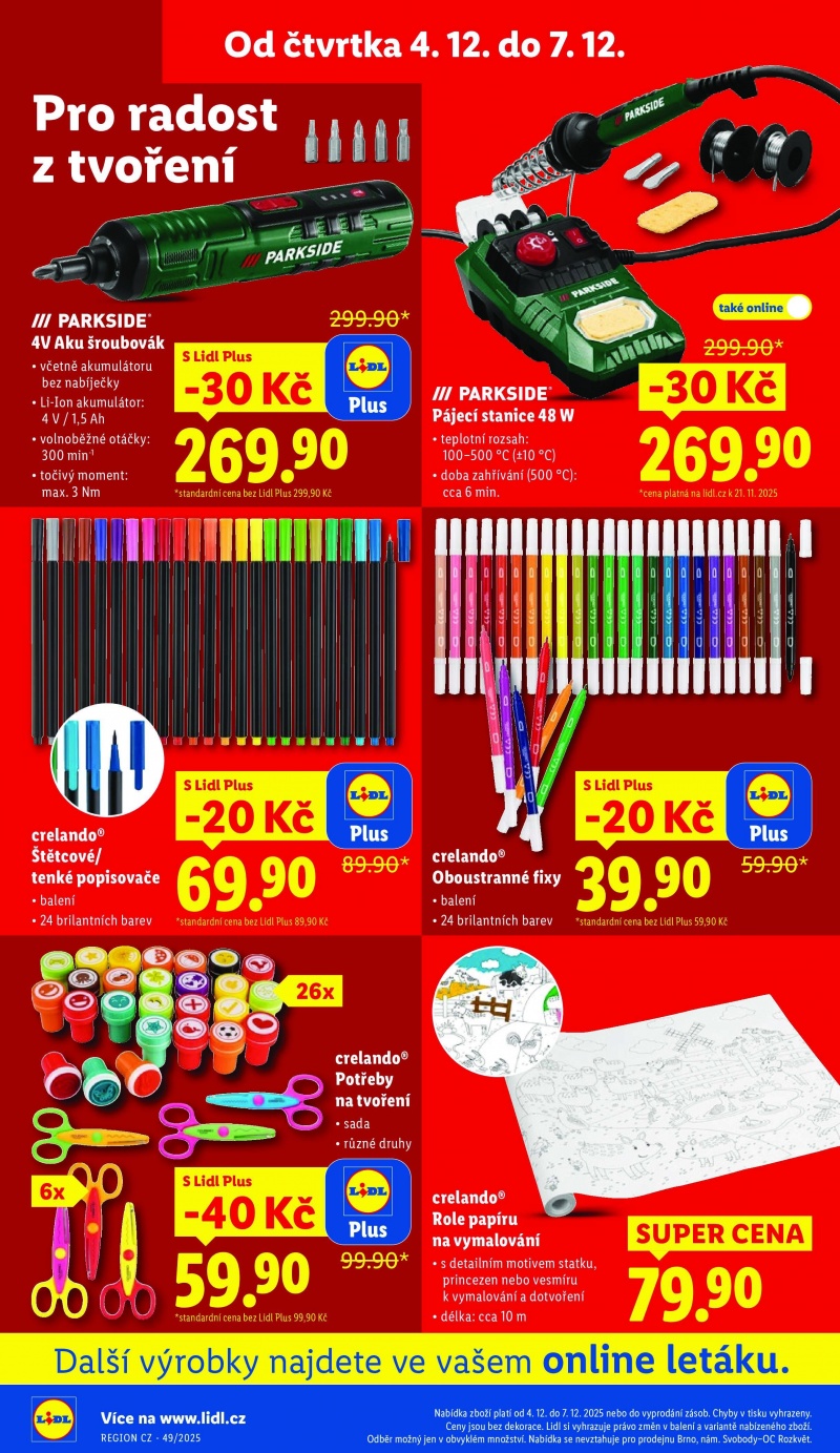Akční leták OD ČTVRTKA Lidl strana 44