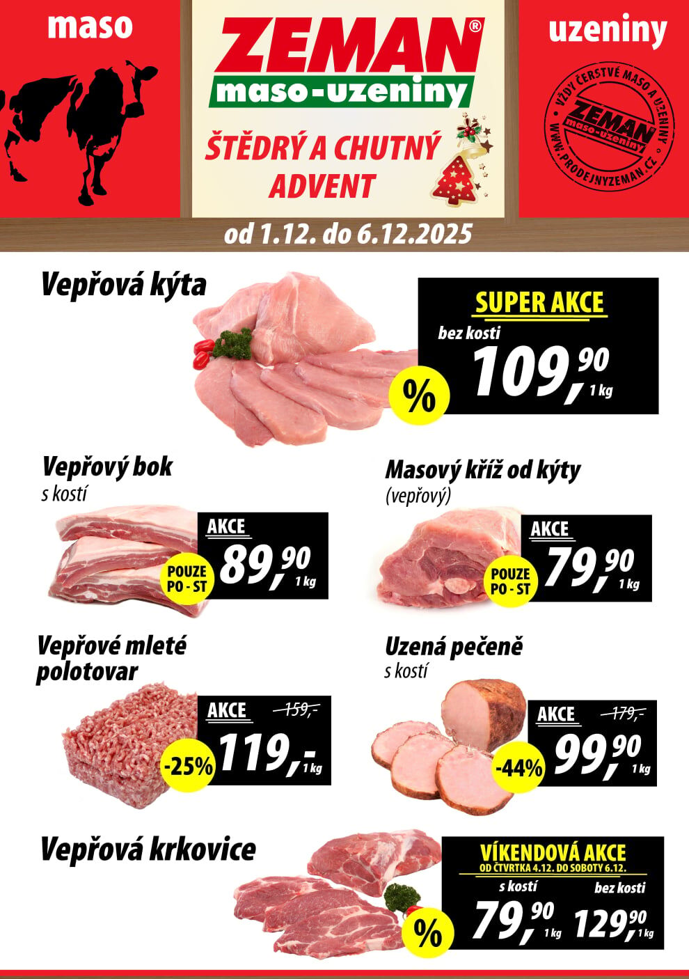 ZEMAN maso - uzeniny leták ABC ZEMAN maso - uzeniny strana 1