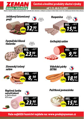 ZEMAN maso - uzeniny leták ABC strana 2