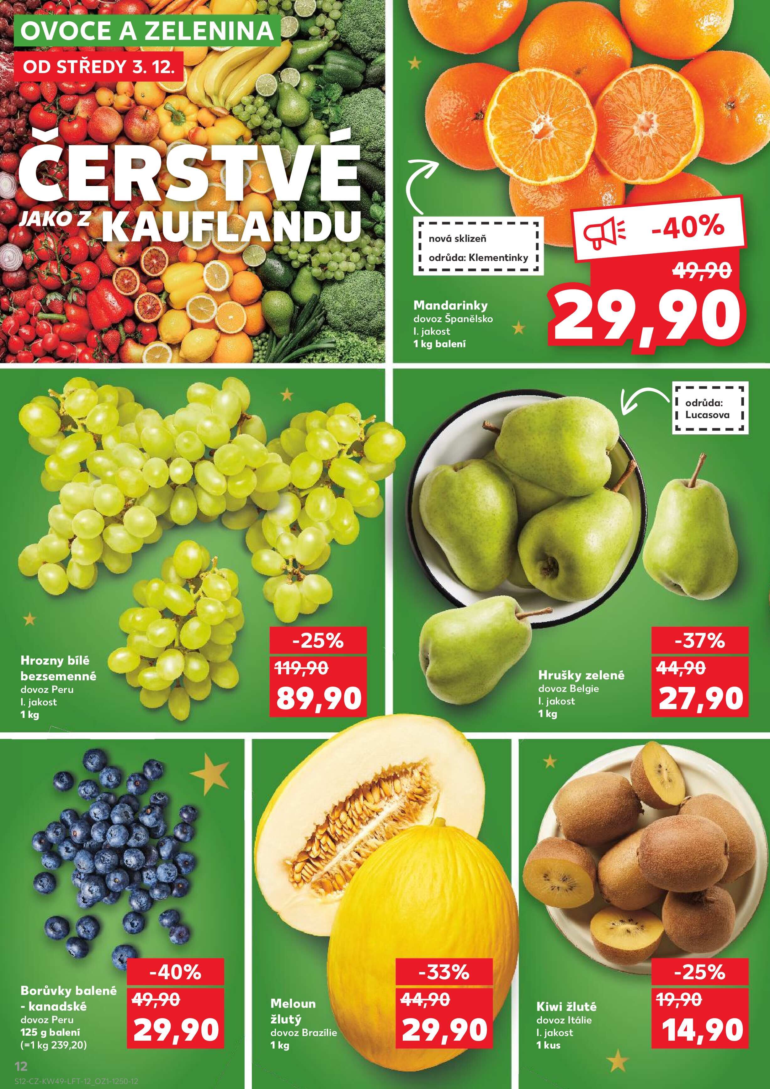 Kaufland leták - Super ceny pro vaše dokonalé Vánoce Kaufland strana 12