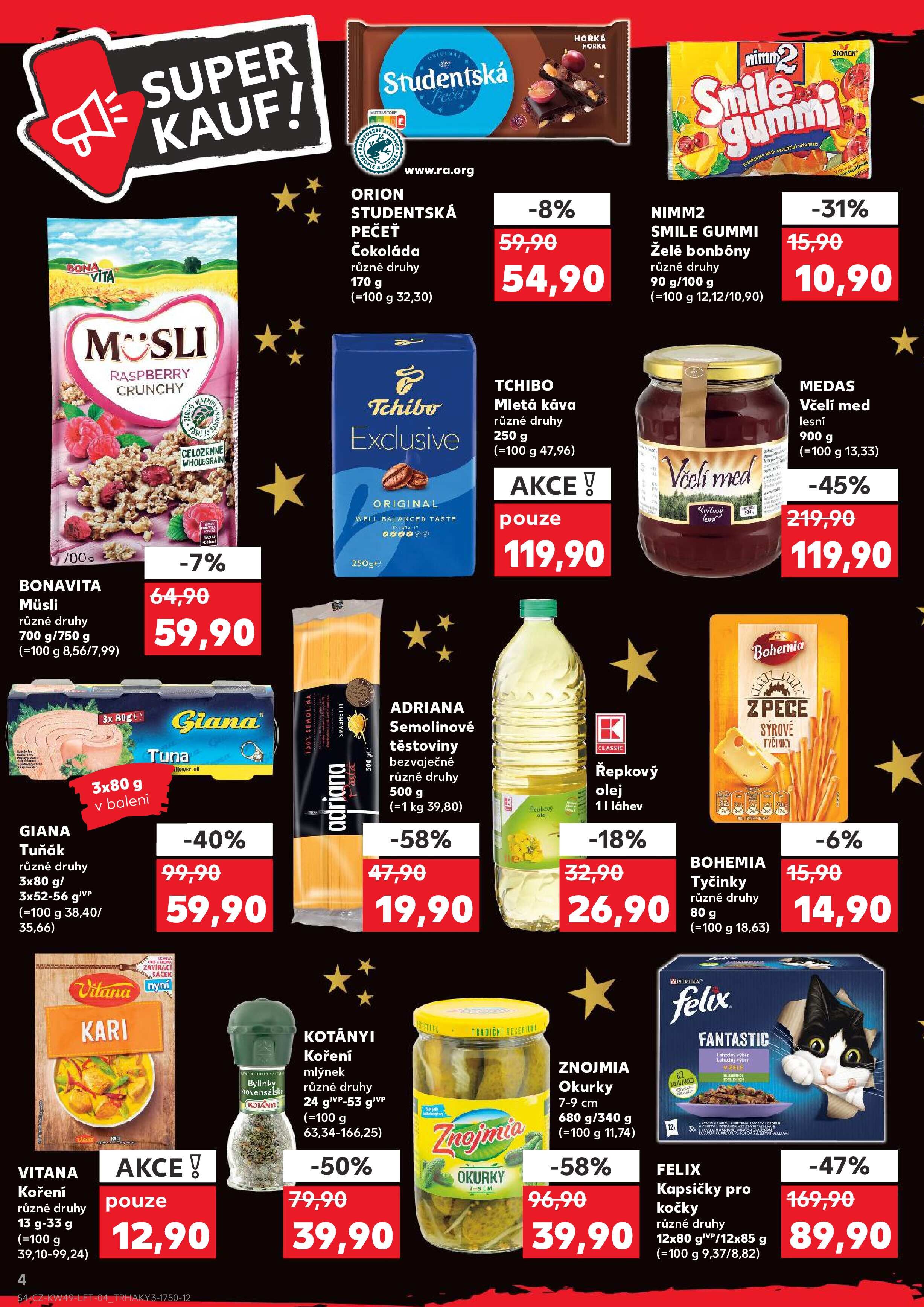 Kaufland leták - Super ceny pro vaše dokonalé Vánoce Kaufland strana 4