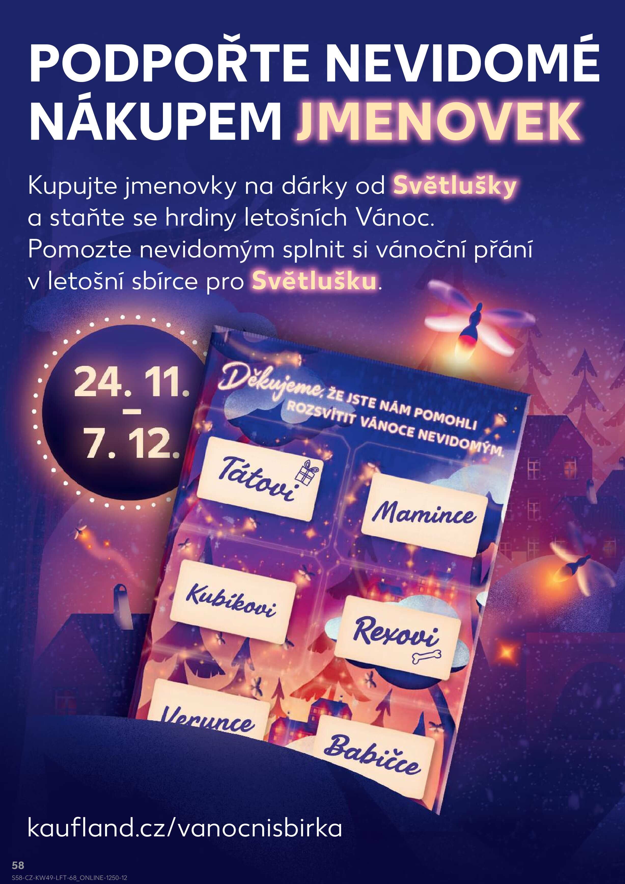 Kaufland leták - Super ceny pro vaše dokonalé Vánoce Kaufland strana 58