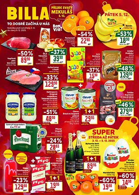 Billa akční leták strana 1