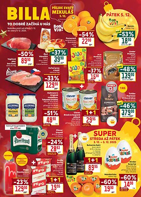 Leták BILLA BILLA velký leták platný od 2025-12-03 do 2025-12-09