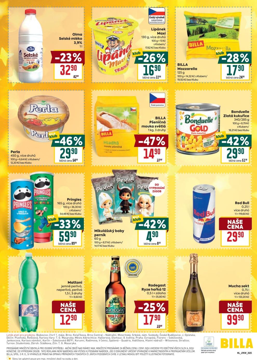 BILLA malý leták BILLA strana 3
