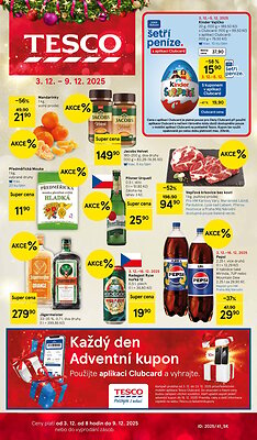Leták Tesco Tesco hypermarket leták platný od 2025-12-03 do 2025-12-09
