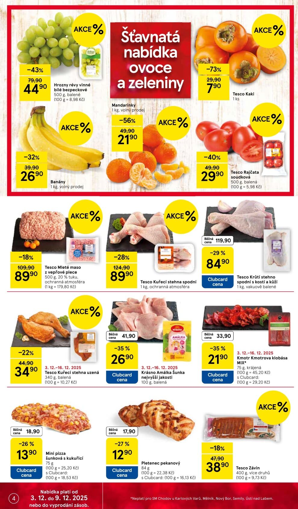 Tesco supermarket leták Tesco strana 4