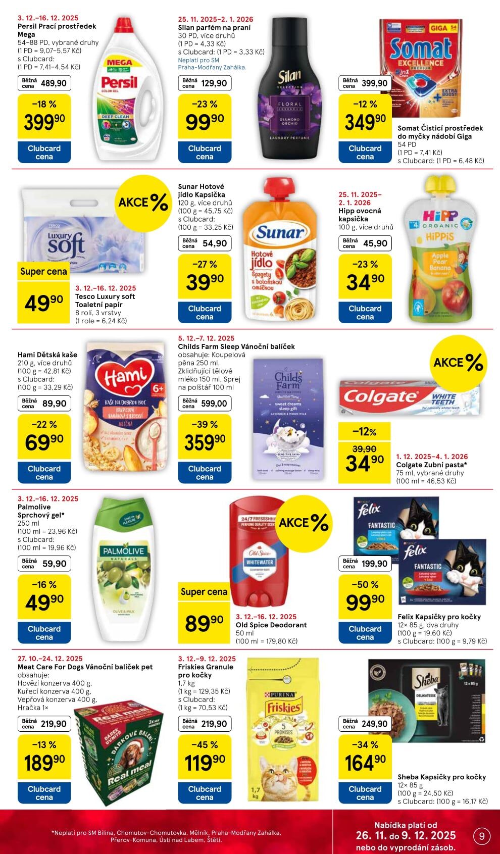 Tesco supermarket leták Tesco strana 9