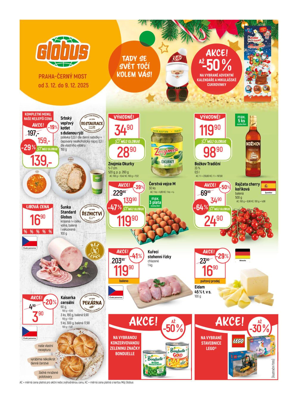 Globus leták Praha - Černý Most Globus strana 1