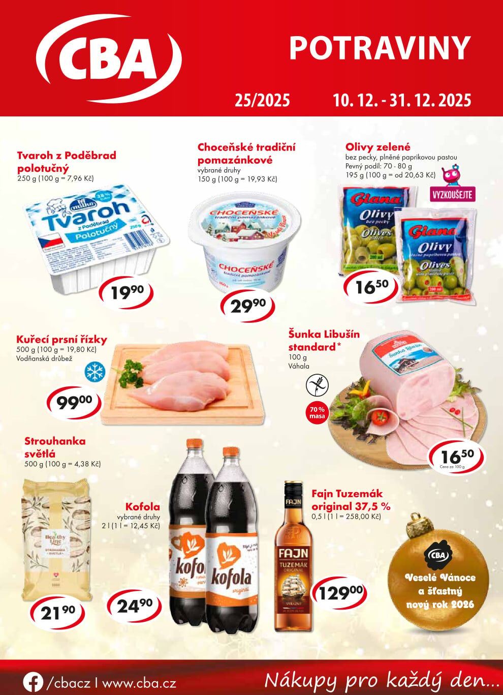 CBA Potraviny leták CBA strana 1