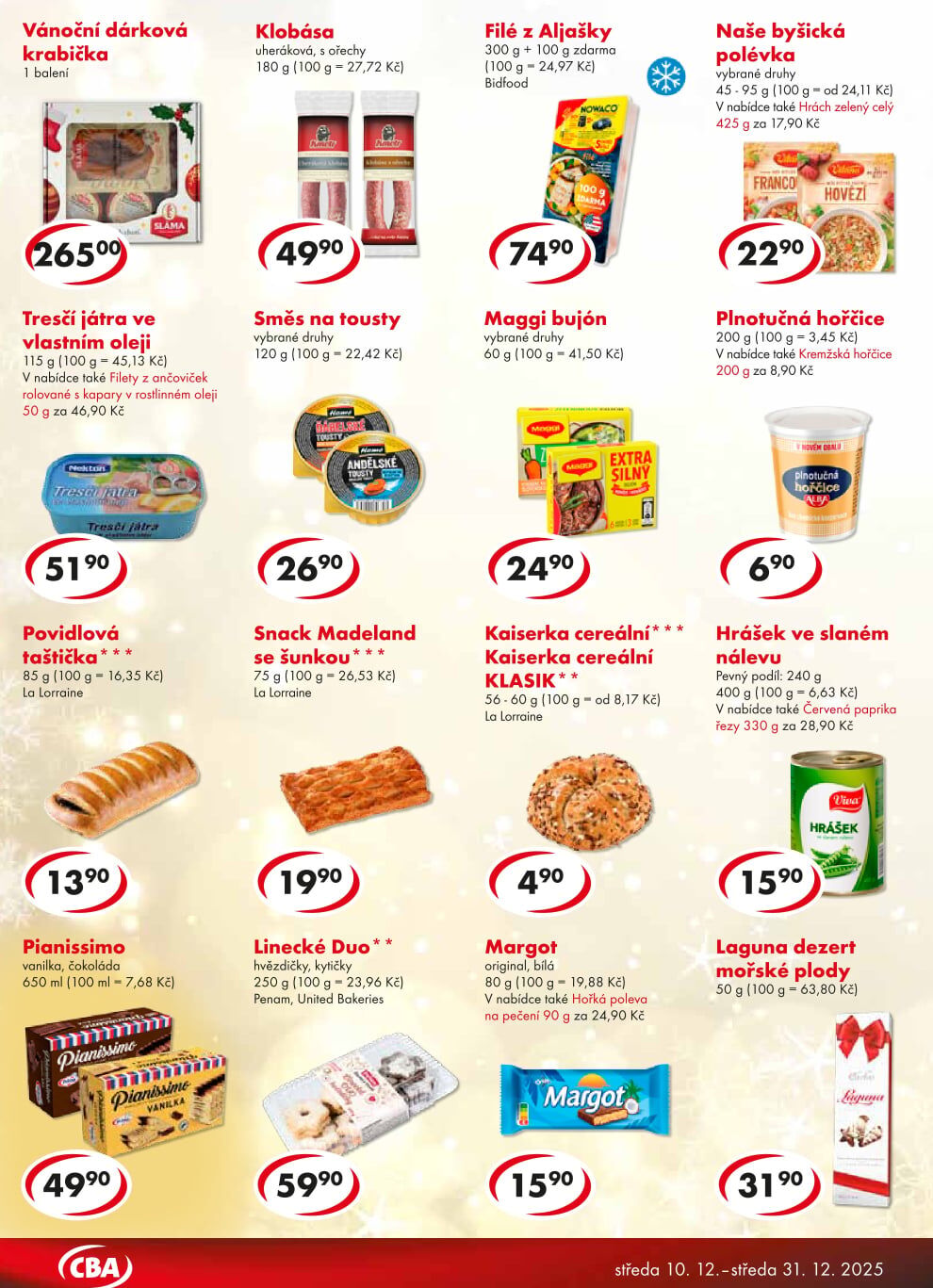 CBA Potraviny leták CBA strana 4