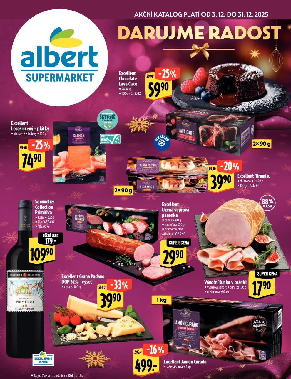 Albert Supermarket - Akční katalog Darujme radost Albert strana 1