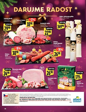 Albert Supermarket - Akční katalog Darujme radost strana 14