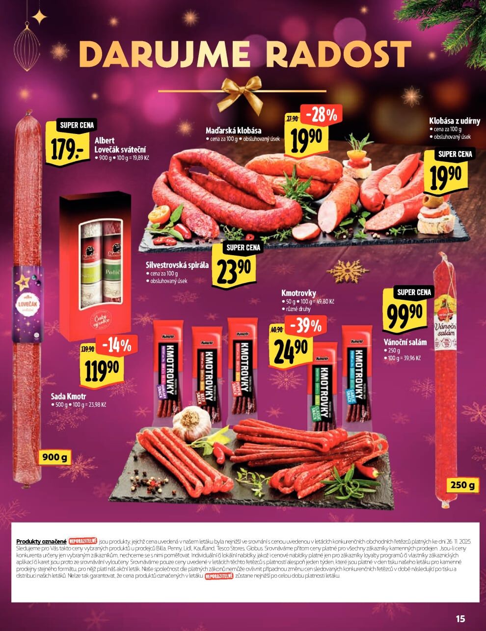 Albert Supermarket - Akční katalog Darujme radost Albert strana 15