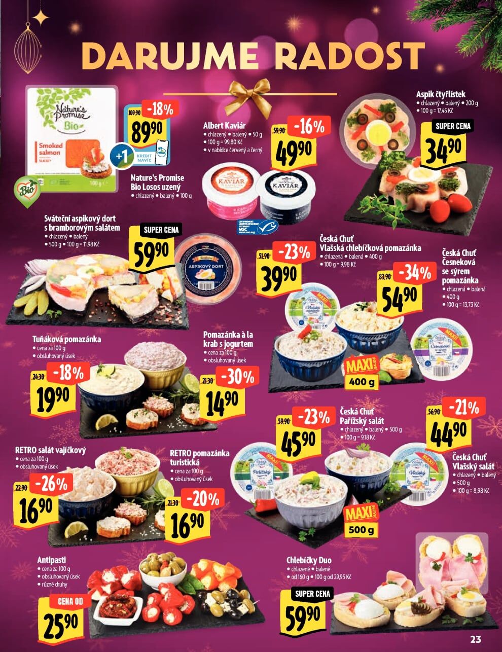 Albert Supermarket - Akční katalog Darujme radost Albert strana 23