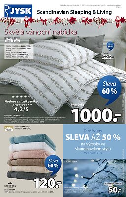 Leták Jysk Jysk leták - Skvělá vánoční nabídka platný od 2025-12-01 do 2025-12-24