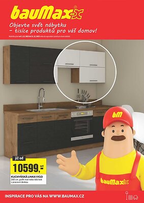 Leták bauMax bauMax leták - Objevte svět nábytku platný od 2025-12-01 do 2025-12-31
