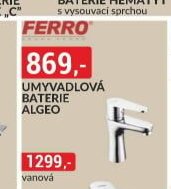 UMYVADLOVÁ BATERIE ALGEO - bauMax aktualniletaky.eu