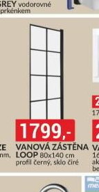 Vanová zástěna LOOP - bauMax aktualniletaky.eu