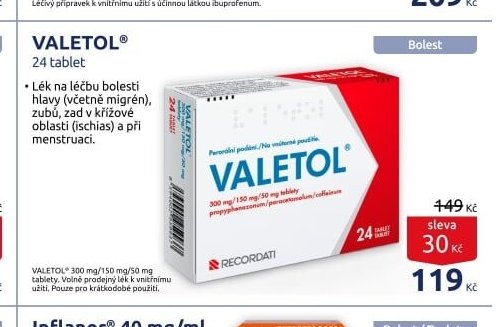 VALETOL 24 tablet - BENU Lékárna aktualniletaky.eu