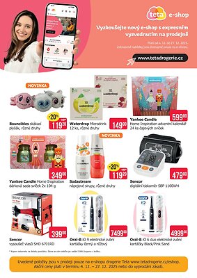 Leták Teta drogerie Teta drogerie - Speciální nabídka e-shop platný od 2025-12-04 do 2025-12-27