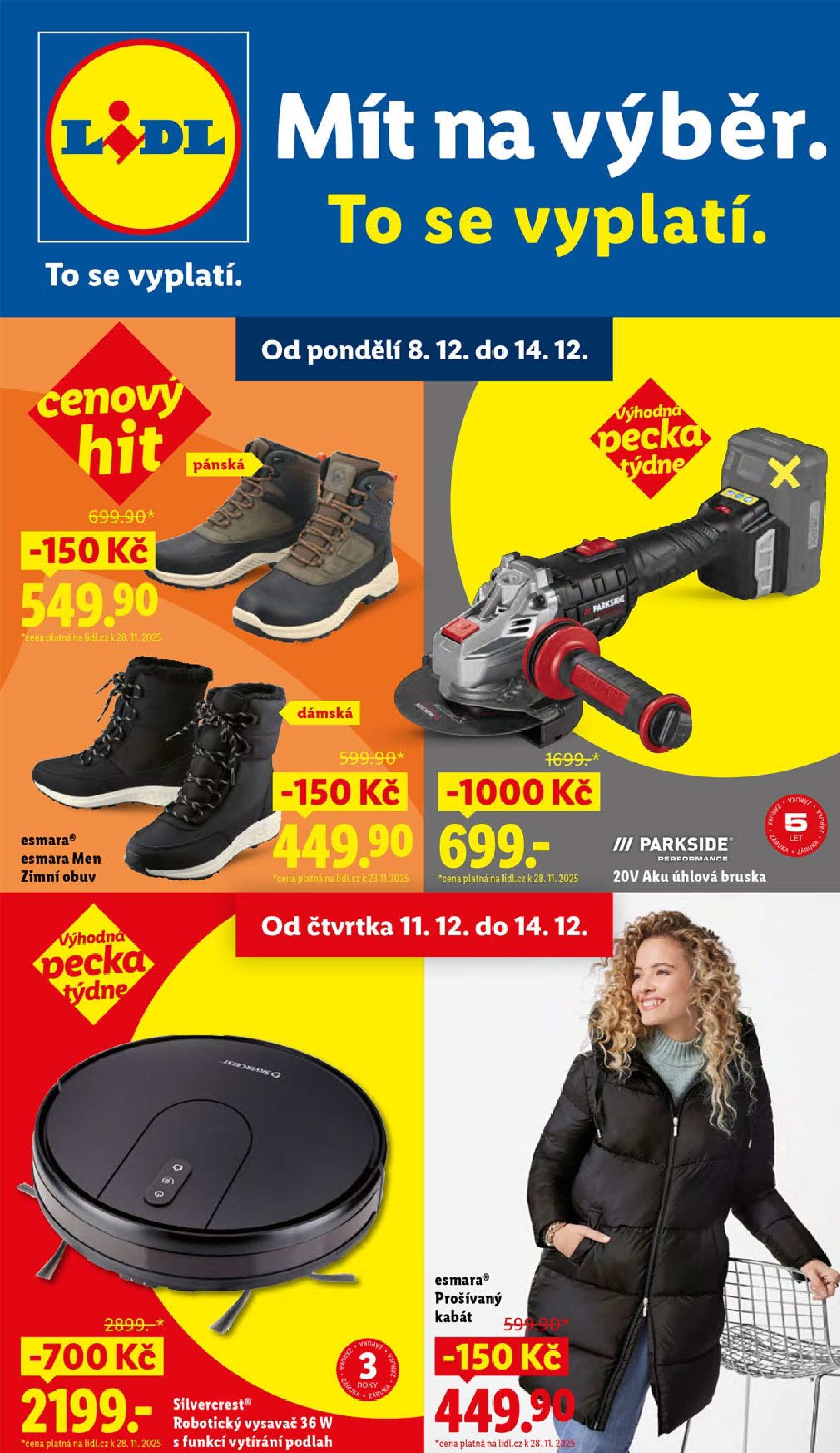 Akční leták OD PONDĚLÍ Lidl strana 1