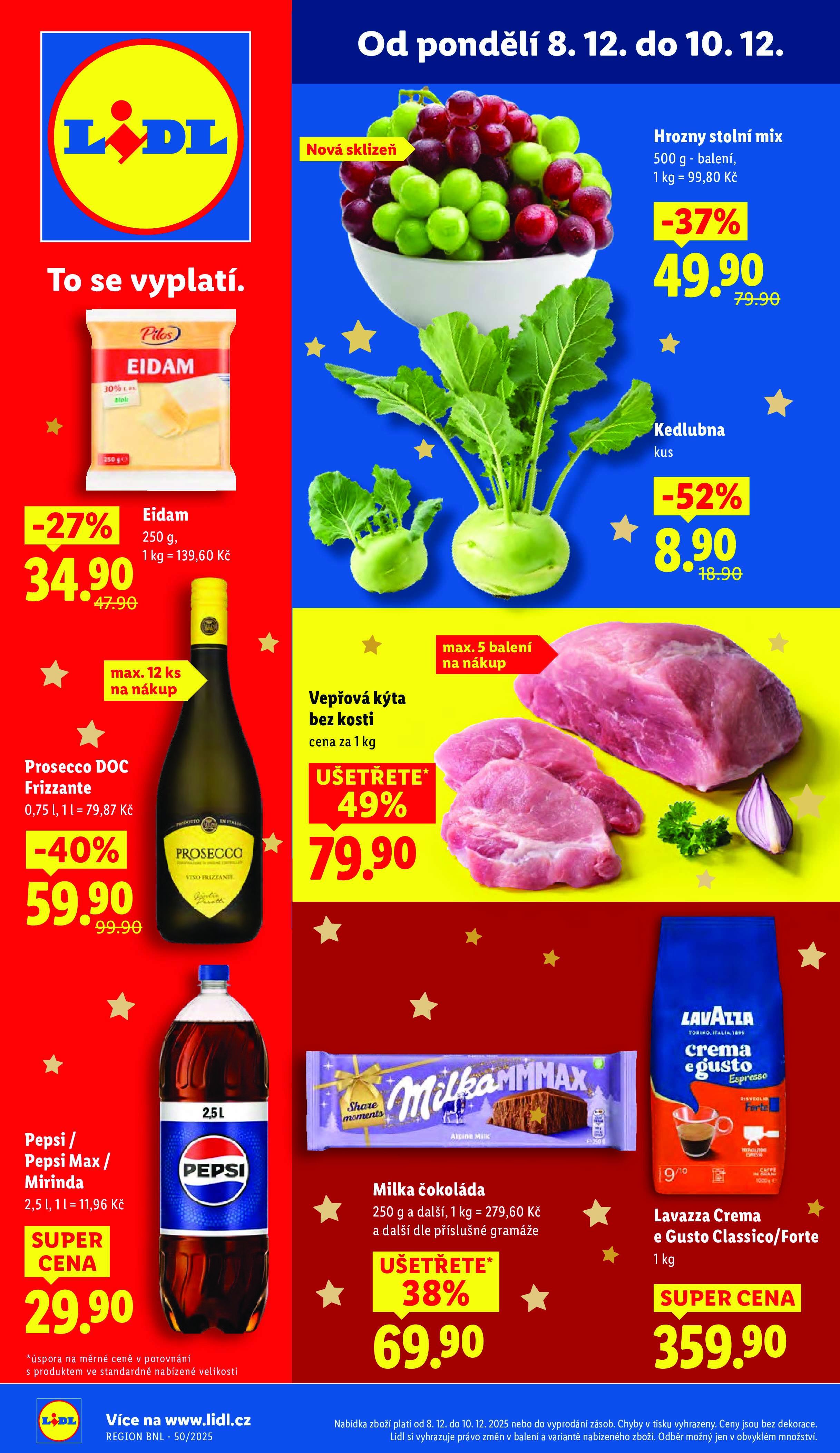 Akční leták OD ČTVRTKA Lidl strana 1