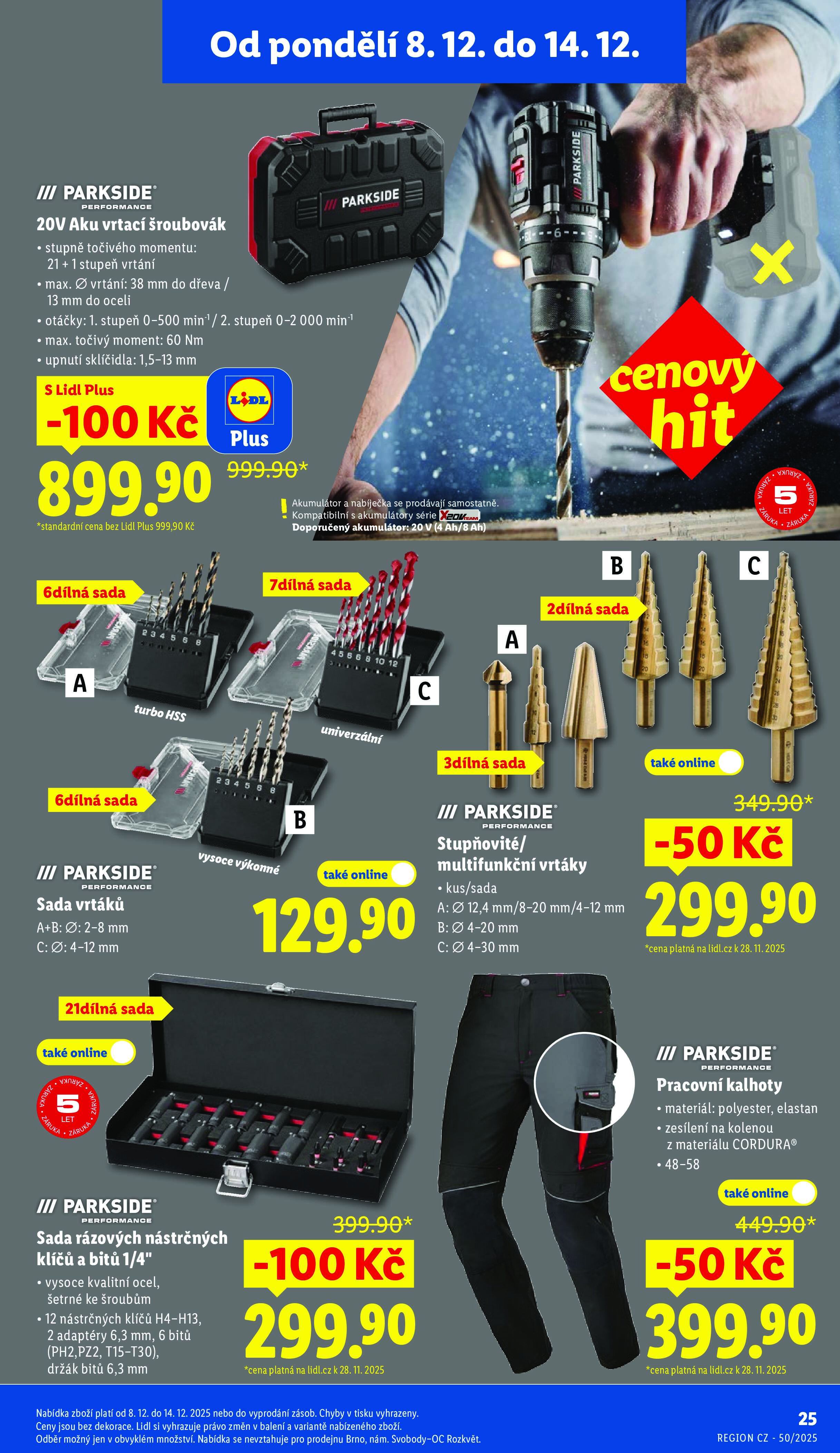 Akční leták OD ČTVRTKA Lidl strana 36