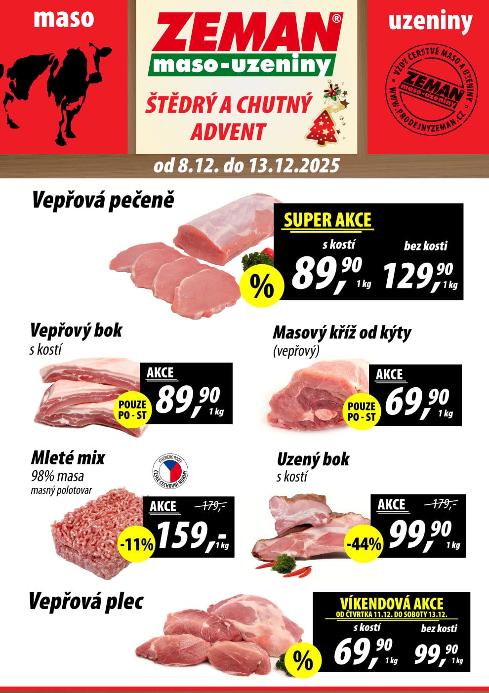 ZEMAN maso - uzeniny leták ZEMAN maso - uzeniny strana 1