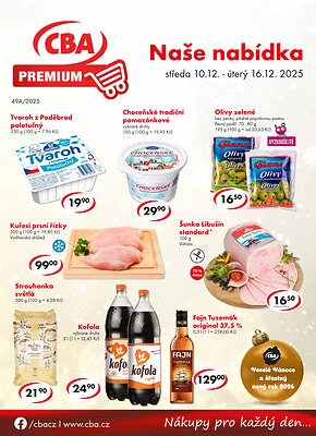 Leták CBA CBA Premium leták platný od 2025-12-10 do 2025-12-16