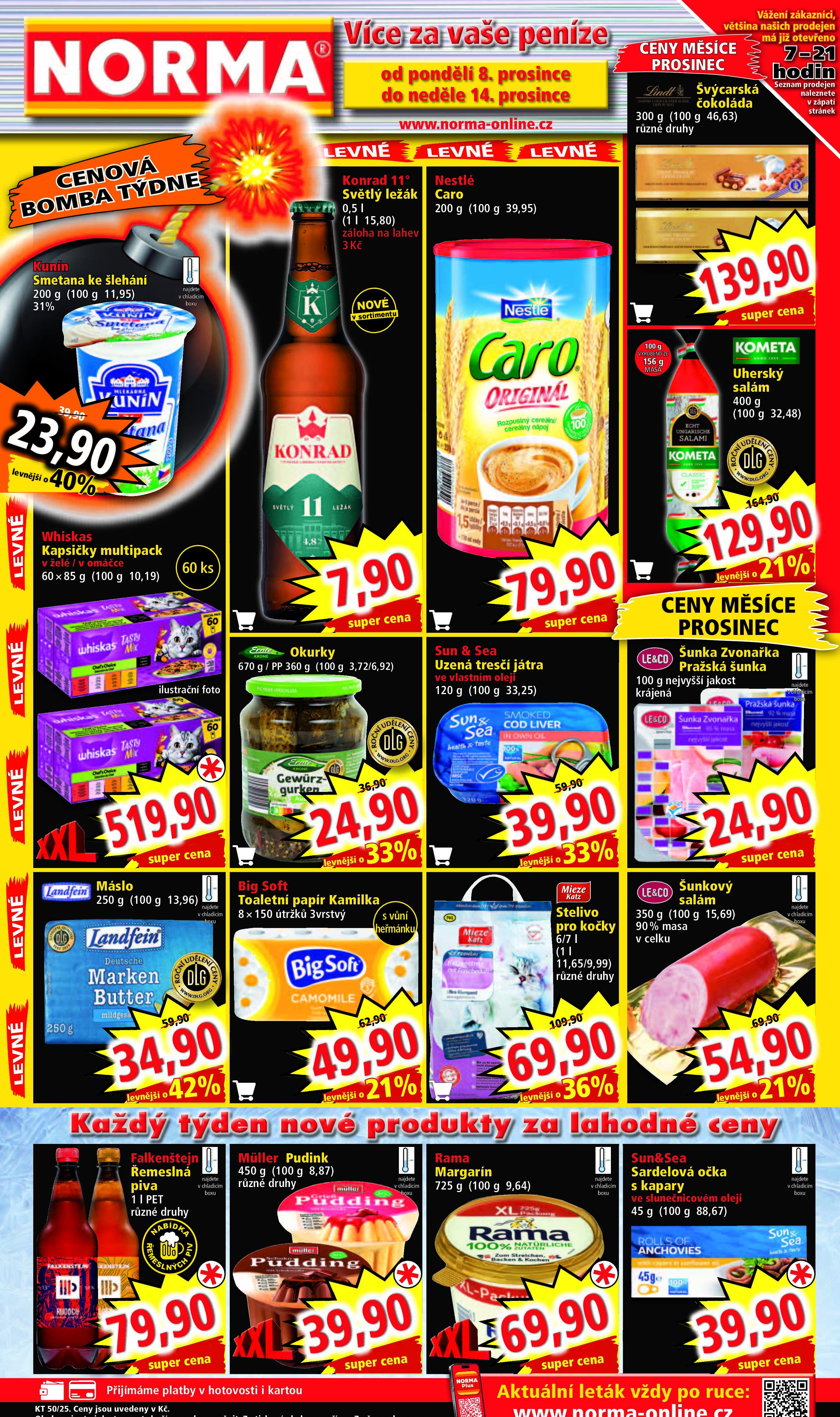 Norma akční leták Norma strana 1