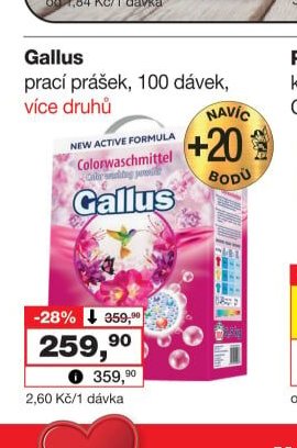 Gallus prací prášek - Barvy a laky drogerie aktualniletaky.eu