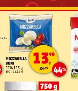Mozzarella Boni - Penny Market aktualniletaky.eu