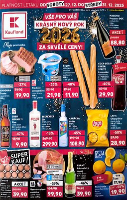 aktuální leták Kaufland 27.12.2025-31.12.2025