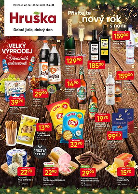 aktuální leták Hruška 22.12.2025-31.12.2025
