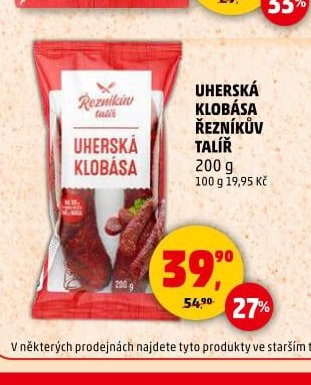 Uherská klobása Řezníkův talíř 200 g - Penny Market aktualniletaky.eu