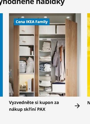 Vyzvedněte si kupon za nákup skříní PAX - IKEA aktualniletaky.eu