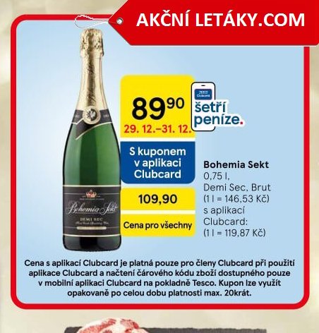 Bohemia Sekt - Tesco aktualniletaky.eu