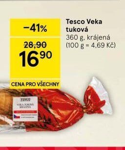 Tesco Veka tuková - Tesco aktualniletaky.eu