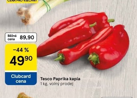 Tesco Paprika kapia - Tesco aktualniletaky.eu