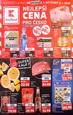 aktuální leták Kaufland 2.1.2026-6.1.2026