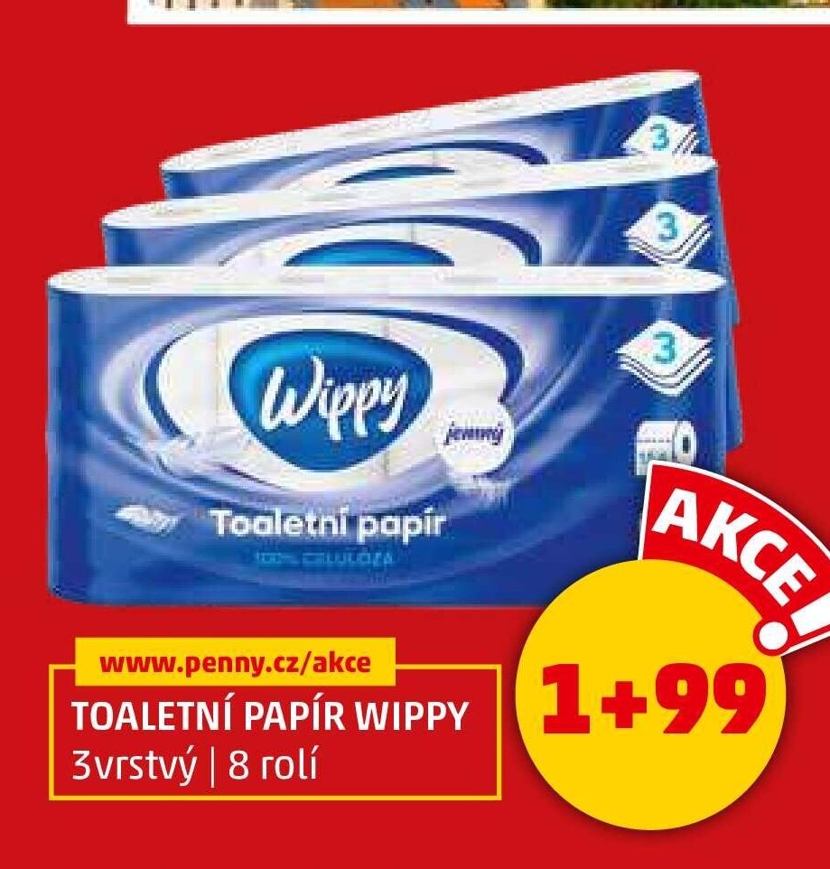 Toaletní papír Wippy - Penny Market aktualniletaky.eu