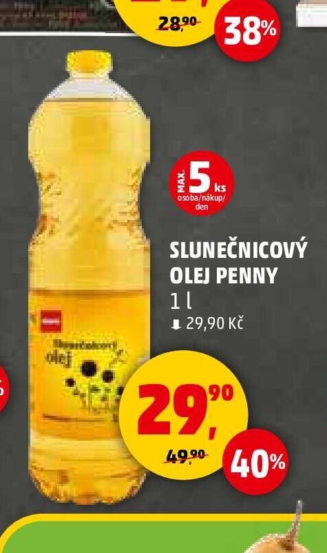 Slunečnicový olej Penny - Penny Market aktualniletaky.eu