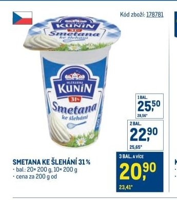 SMETANA KE ŠLEHÁNÍ 31%