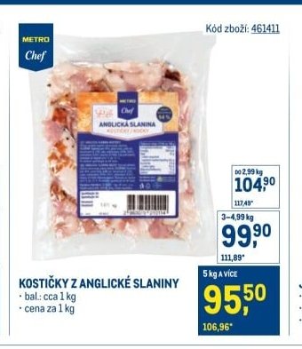 KOSTIČKY Z ANGLICKÉ SLANINY