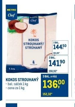 Kokos strouhaný