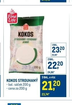 Kokos strouhaný