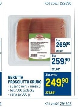 BERETTA PROSCIUTTO CRUDO