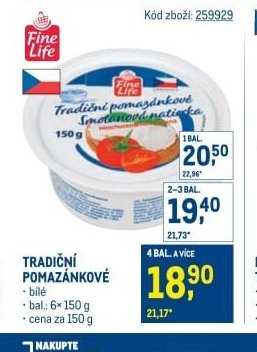Tradiční pomazánkové