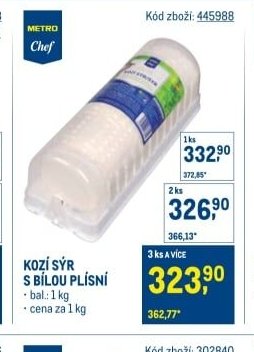 KOZÍ SÝR S BÍLOU PLÍSNÍ
